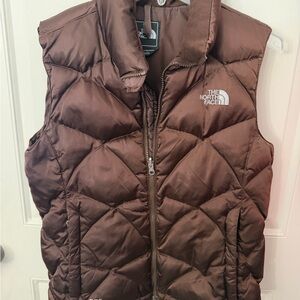Vintage The North Face Chocolate Brown puffer vest
